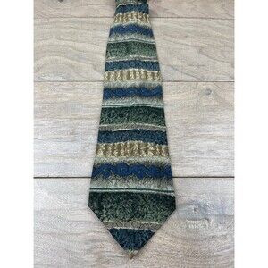 Jimmy Z Men's Tie Multicolor Striped Pattern Silk 57 Inch The V Foundation